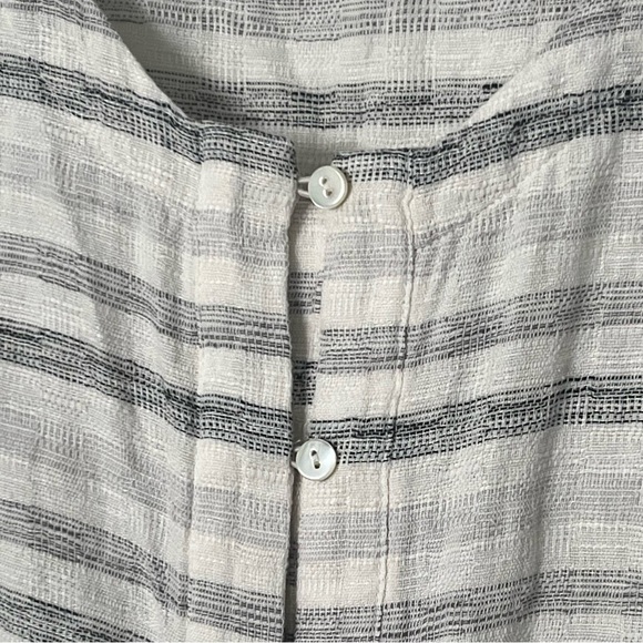 J. Jill Linen Blend Tunic Size XS Oversized Top Boho Lagenlook Beachy Neutral - Picture 2 of 12